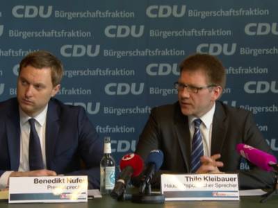 Pressekonferenz der CDU-Fraktion im Rathaus - Pressekonferenz der CDU-Fraktion im Rathaus
